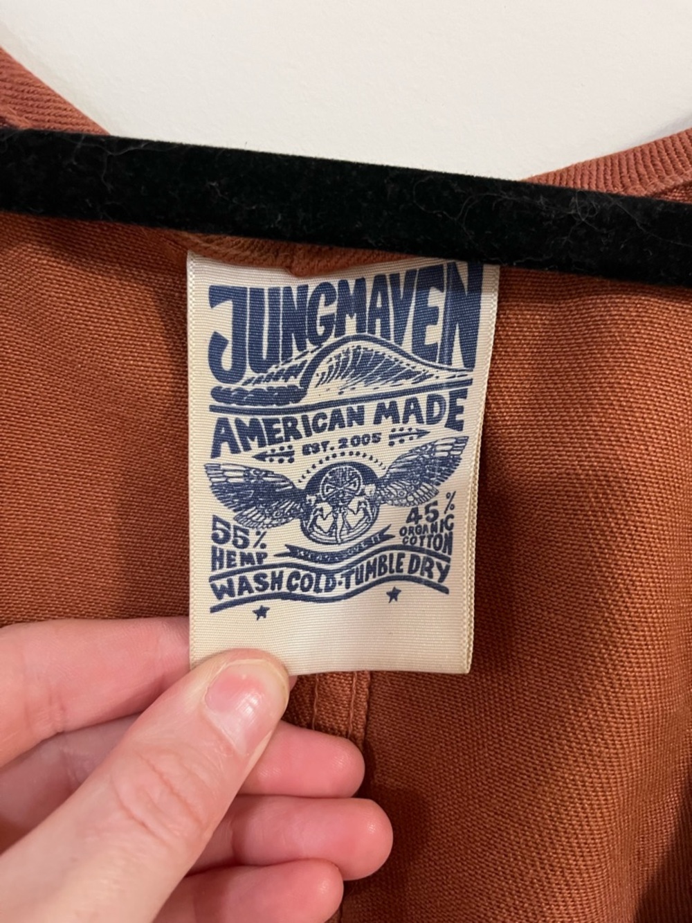 Jungmaven Dress in Rust Brown